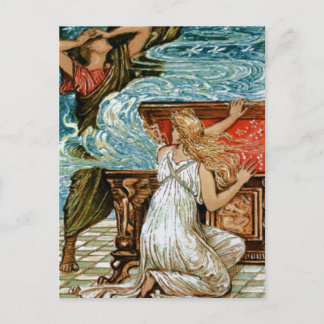 Pandora öffnet die Box Postkarte