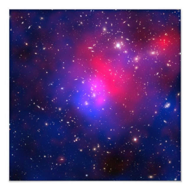 Pandora's Cluster - Abell 2744 Galaxien Fotodruck (Vorne)