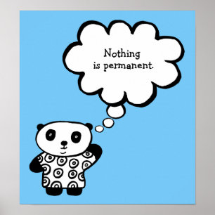 Pandy der Panda-Buddhistischer Dauerzitat Poster