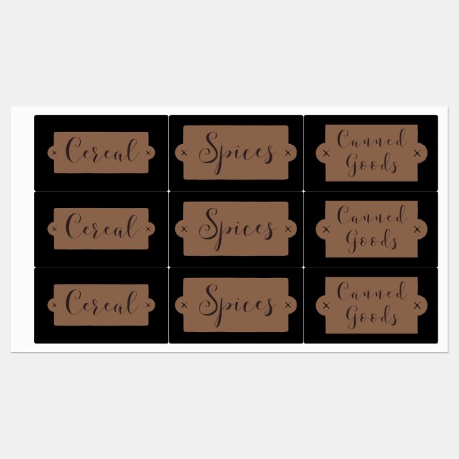 Paneeletiketten Etiketten (Blatt)