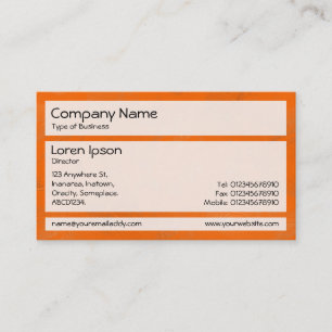 Panels 02 - Orange Paint Visitenkarte