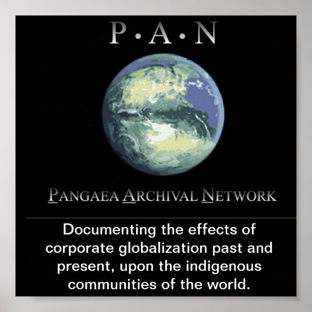 Pangaea Archival Network's Poster (Vorne)