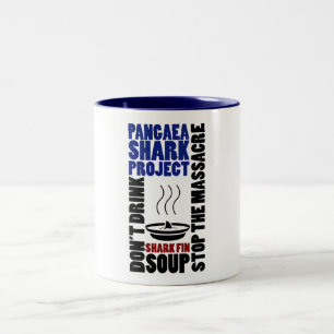 Pangaea für Haifisch-Endflossen-Suppen-Tasse Zweifarbige Tasse