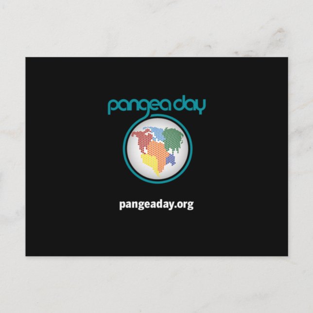 Pangea Day Postcard Postkarte (Vorderseite)