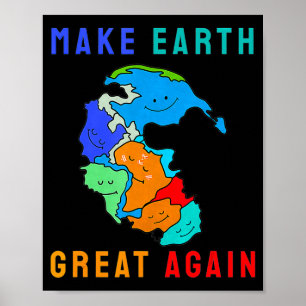 Pangea wiedervereinigen Die Erde wieder groß mache Poster