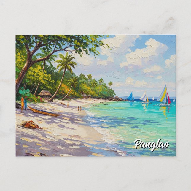 Panglao Island Philippinen Reisen Postkarte (Vorderseite)