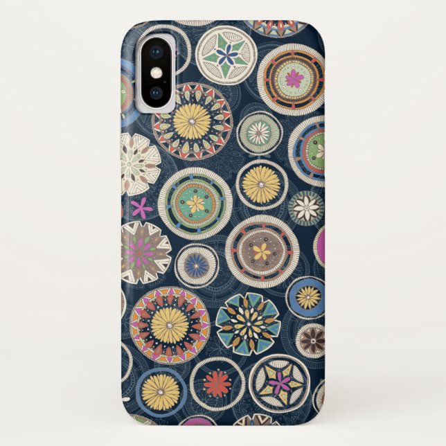 Pango Mandala echo Case-Mate iPhone Hülle (Rückseite)