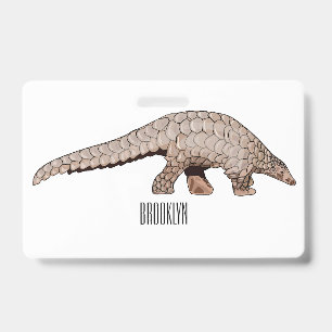 Pangolin-Cartoon Ausweis