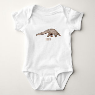 Pangolin-Cartoon Baby Strampler