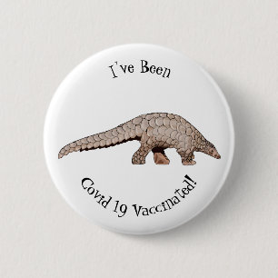 Pangolin-Cartoon Button