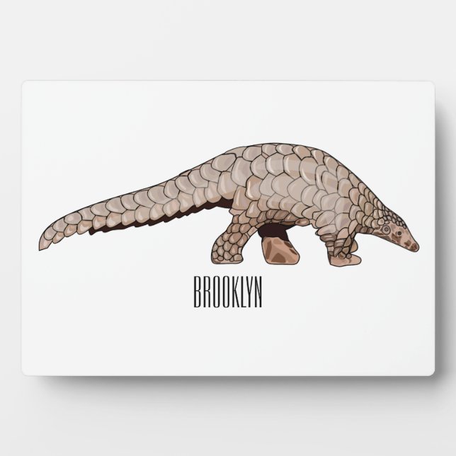 Pangolin-Cartoon Fotoplatte (Vorderseite)