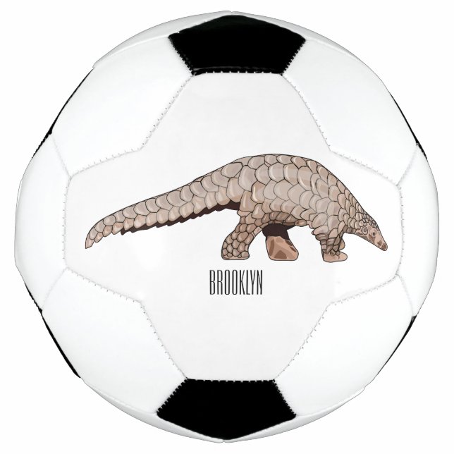 Pangolin-Cartoon Fußball (Vorderseite)