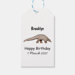 Pangolin-Cartoon Geschenkanhänger