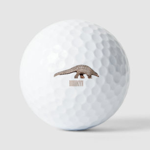 Pangolin-Cartoon Golfball