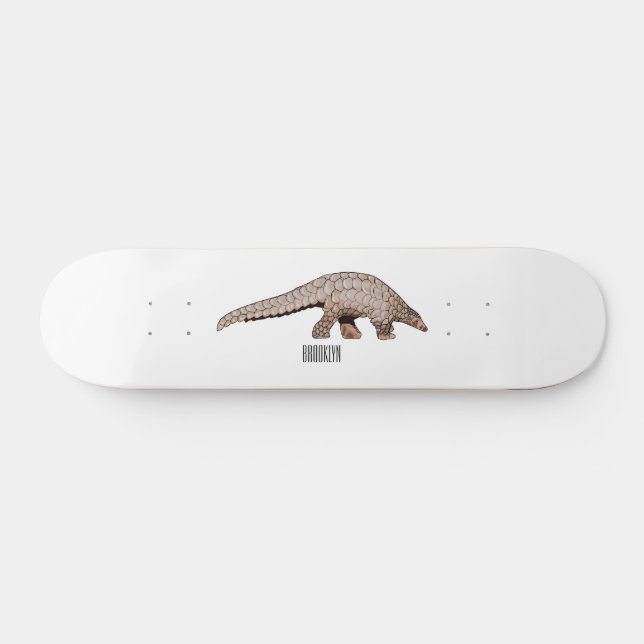 Pangolin-Cartoon Skateboard (Horizontal)