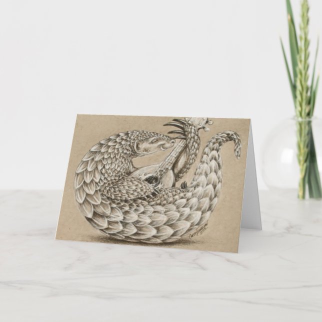 Pangolin durch TACS Grußkarte Karte (Vorderseite)