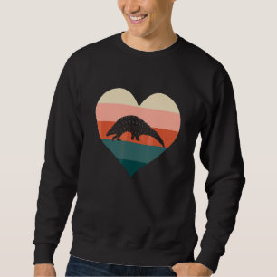 Pangolin Fan Pangolins Herz Frauen Pangolin Sweatshirt