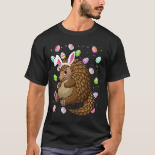 Pangolin Frohe Ostereier-Suche Hase Ohr Pangolin  T-Shirt