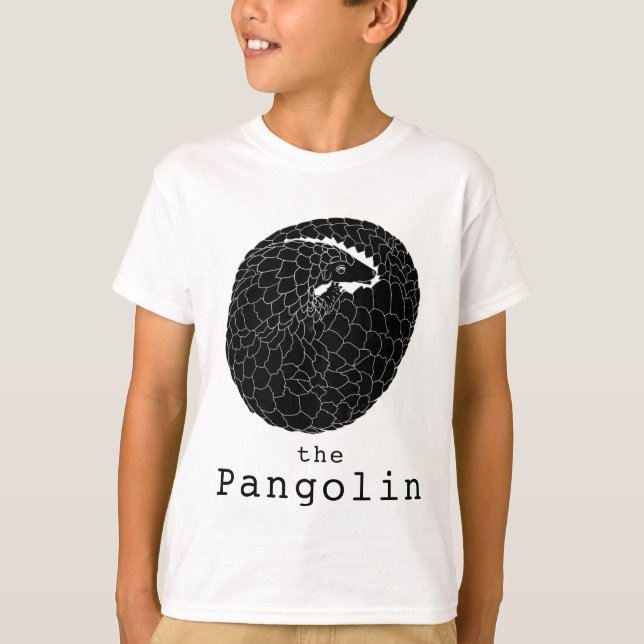 Pangolin gefährdete Arten Tierwelt Kunst T-Shirt (Vorderseite)