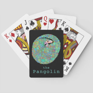 Pangolin gefährdete Arten Wildtiere Art Spielkarten