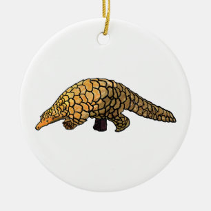 Pangolin Keramik Ornament