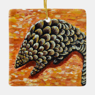 Pangolin-Malerei Keramikornament
