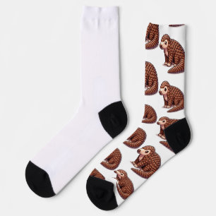 Pangolin Mascot Socken