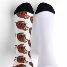 Pangolin Mascot Socken