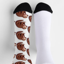 Pangolin Mascot Socken