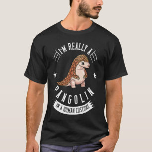 Pangolin Niedlich Rette gefährdete Arten T-Shirt