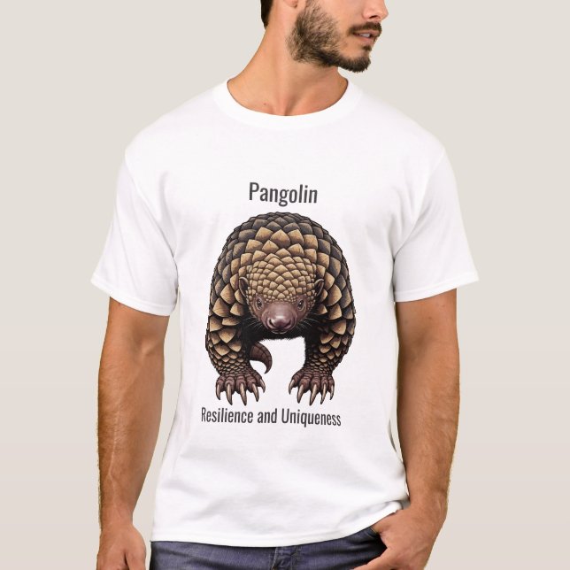 pangolin - Resilience and Uniqueness T-Shirt (Vorderseite)
