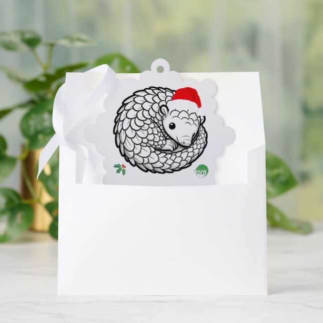 Pangolin Weihnachtsdekoration Ornament Karte (Umschlag)