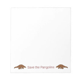 Pangoline gerettet notizblock