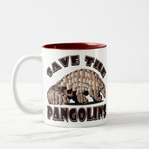 Pangoline gerettet zweifarbige tasse