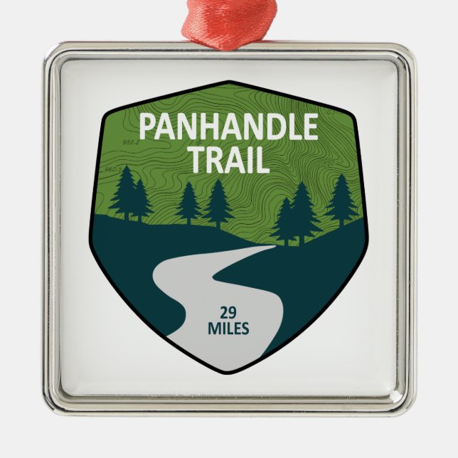 Panhandle Trail Ornament Aus Metall (Vorne)