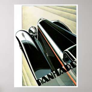 Panhard Automobil-Vintages Anzeigen-Kunst-Plakat Poster