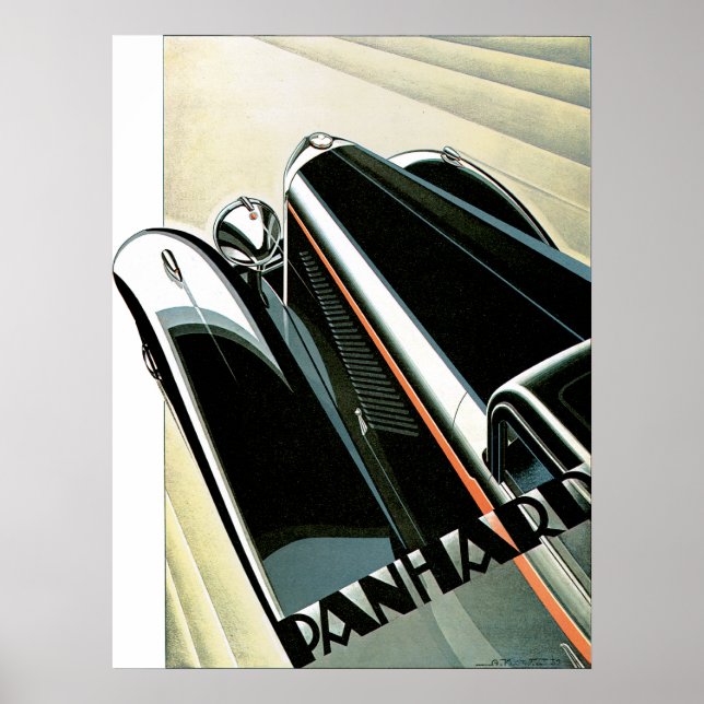 Panhard et Levassor ~ Vintage Kfz-Werbung Poster (Vorne)