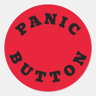 PANIC BUTTON - Aufkleber