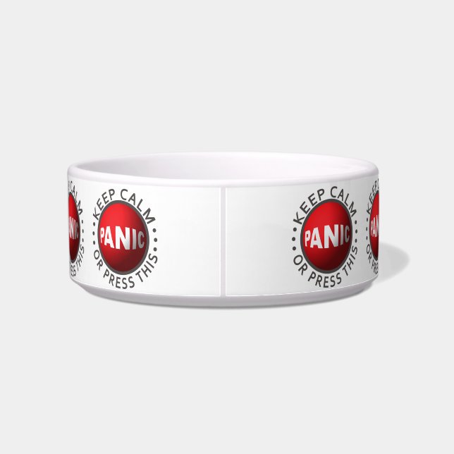 Panic Button benutzerdefinierte Bowling Bowles Napf (Rückseite)