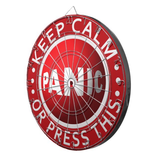 Panic Button Dartboard Dartscheibe (Vorderseite rechts)
