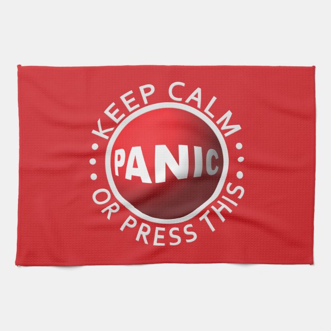 Panic Button Küchentuch (Horizontal)