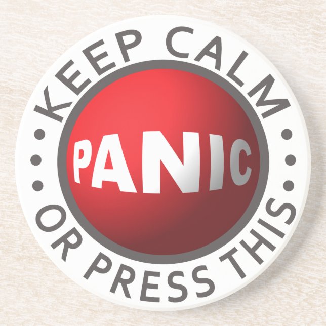 Panic Button Untersetzer (Vorne)
