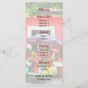 Panier à fleurs San Juan Menu Mariage