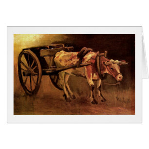 Panier avec boeuf rouge et blanc, Vincent van Gogh