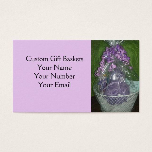 Panier cadeau personnalisé (Devant)