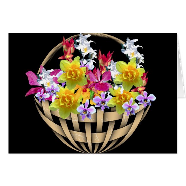 Panier De Fleurs (Devant Horizontal)