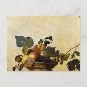 Panier de fruits du Caravaggio Carte postale