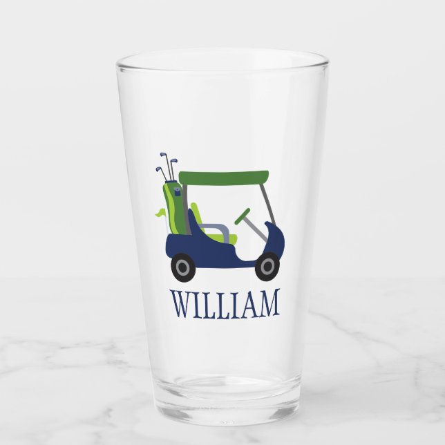 Panier de golf Marine & Green Personnalisé Verre T (Devant)