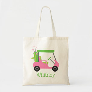 Panier de golf rose et vert Sac fourre-tout person