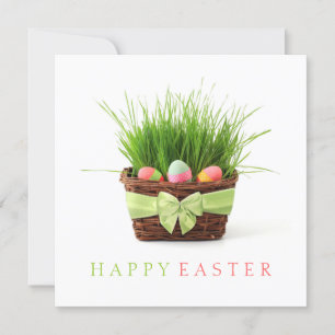 Panier de Pâques invitation à la fête de pique-niq